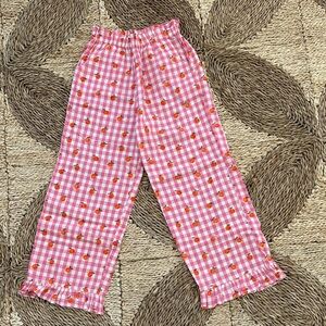 Mini Boden Pink Gingham Pants